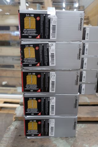 642918-1 5 boxes of nails Gunnebo 3.4x100