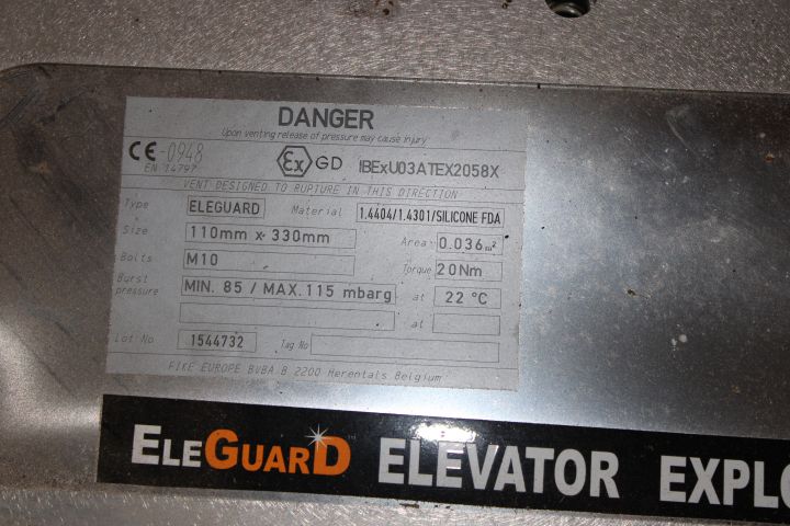 623228-2 Explosion hatch Eleguard, Ny