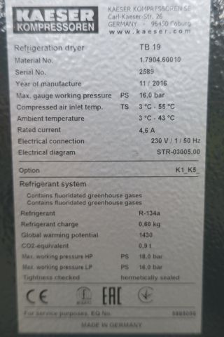 643027-4 Dry cooling Kaeser TB19
