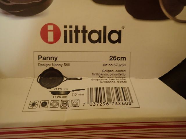 617382-5 Italian grill pan & Hackman frying pan