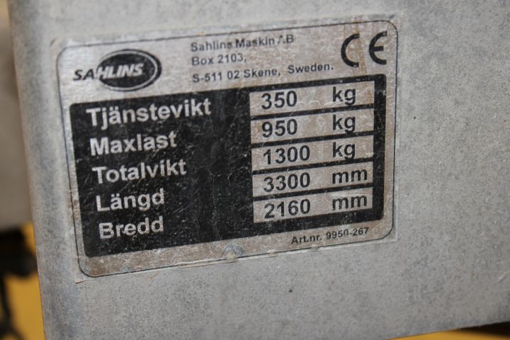 629542-13 Cable car Sahlins PBK 4701 Reg.no: XUX273 -06