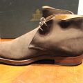 635854-4 Herrskor Crockett & Jones Tetbury DK Brown Dainite Studded Suede, strl 10,5E