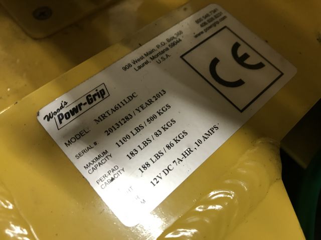 644154-7 Woods Powr-grip equipment for lifting glass panes