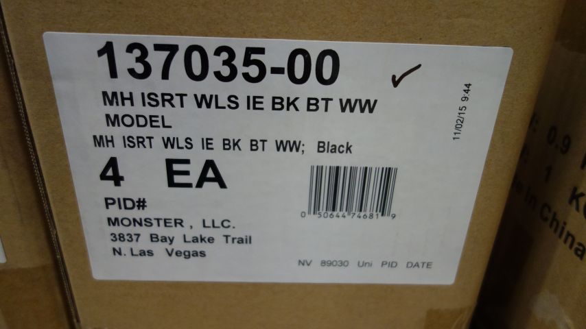 646190-4 Headphones Monster iSport SuperSlim Wireless - Free shipping