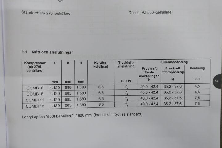 643174-12 Screw compressor Almig Combi 8-10