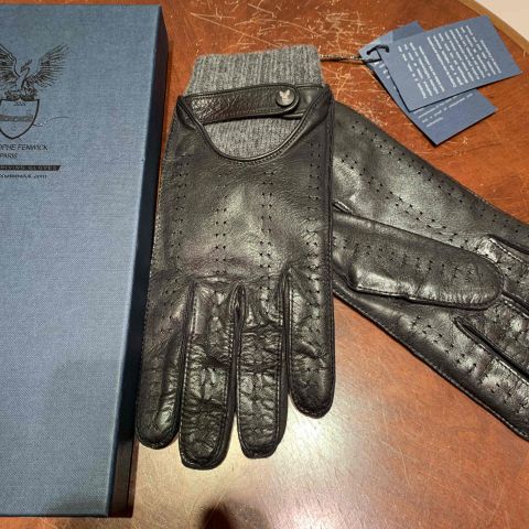 643812-3 Leather gloves Christophe Fenwick Le Mans, size 9