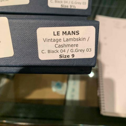 643812-4 Leather gloves Christophe Fenwick Le Mans, size 9