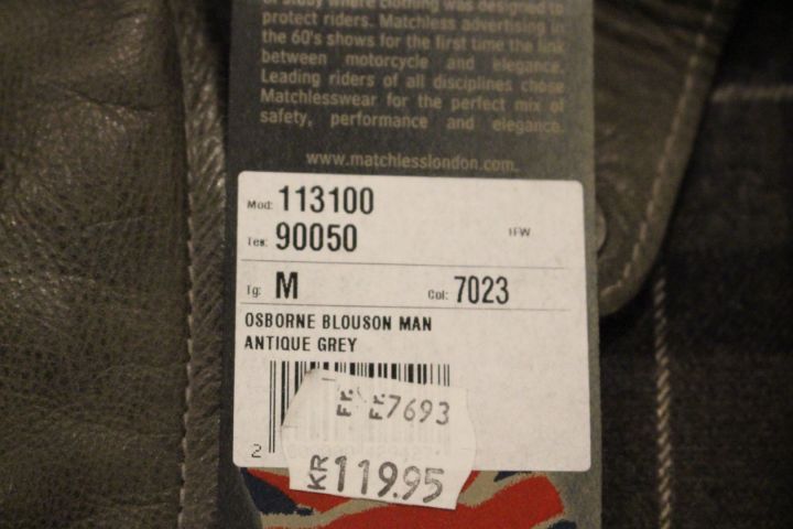 635919-9 Leather jacket Marchless Osborne, size M