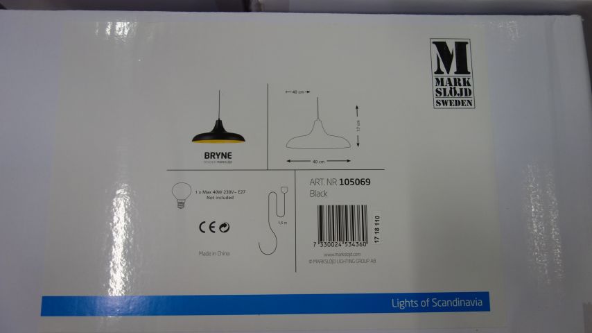 647409-3 Ceiling lamp Markslöjd Bryne - Free shipping