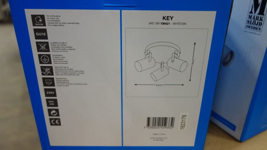 647441-6 2 Ceiling Lamps Markslöjd Key - Free shipping