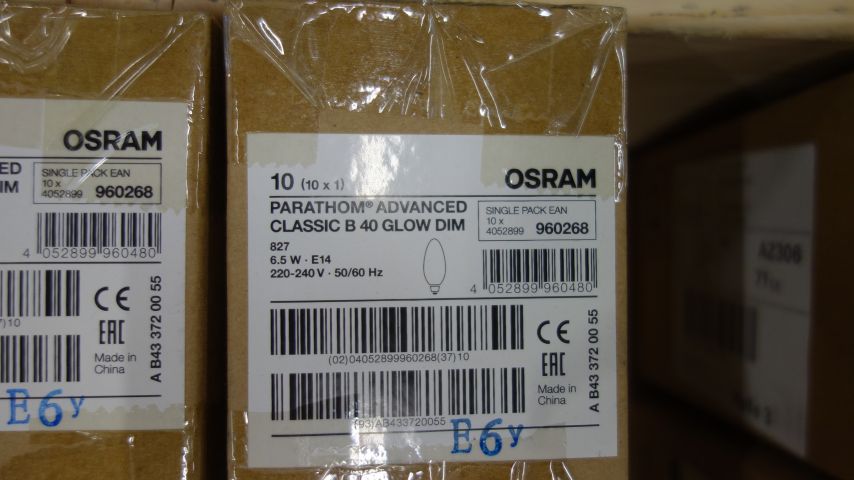 647468-6 40 pcs Osram Parathom Advanced Classic B 40 6.5W E14 - Free shipping