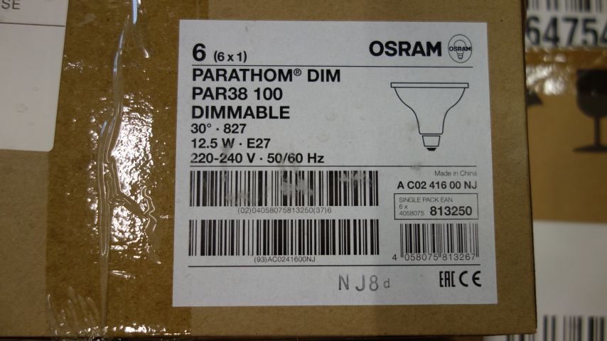 647553-2 6 pcs Osram Parathom Dim Par38 100 dimmable 12.5W E27 - Free shipping