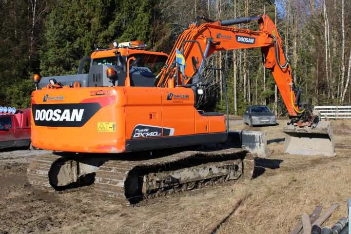 647533-14 Crawler excavator Doosan DX with planer bucket -15 Hours: 2497.2