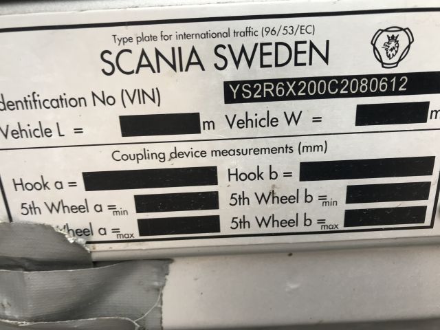 647645-15 Scania R500 6x2 tractor unit 2013 (DYT098)