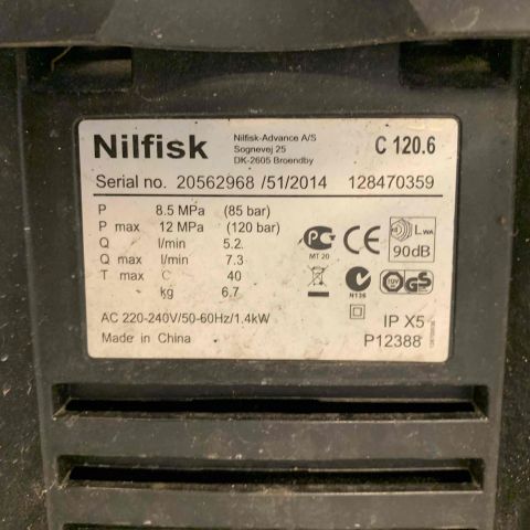 524259-3 High pressure washer Nilfisk C120.6