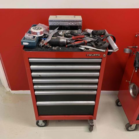 524340-1 Tool trolley Würth with content, mixed tools