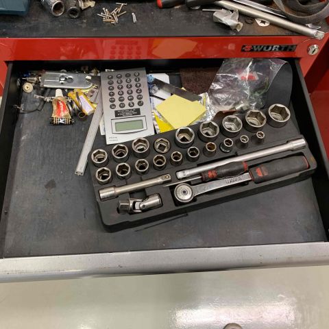 524340-3 Tool trolley Würth with content, mixed tools