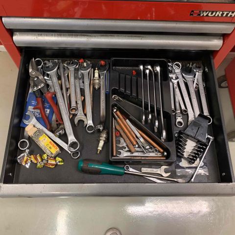 524340-5 Tool trolley Würth with content, mixed tools