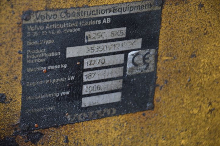 648076-25 Dumper Volvo A 25 C -00 (BKB328)