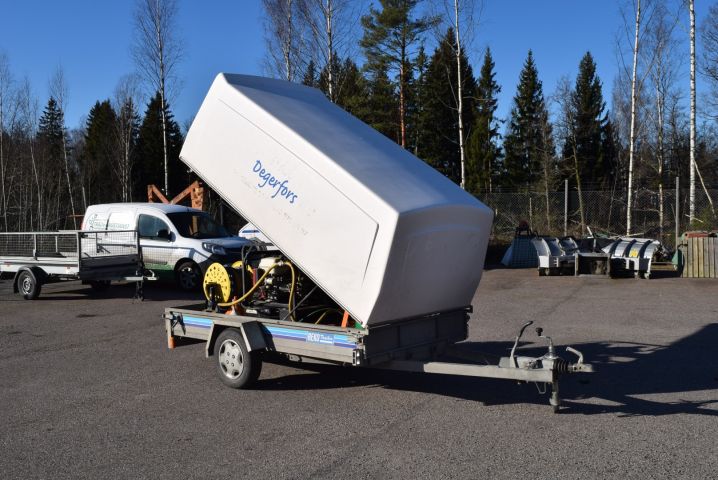 646298-2 Brake tiltable trailer (hot water wash Kärcher HDS 1000 BE) Reko Trailer 900 WT - 2003