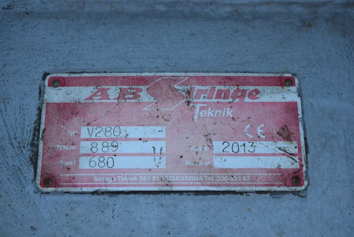 646308-4 Hydraulic folding plow 280 cm Siringe V280 (SMS / Trima) - 2013