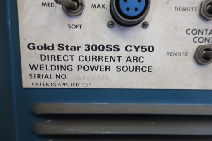 628481-6 Welding, arc, Miller Gold Star 300ss CY50