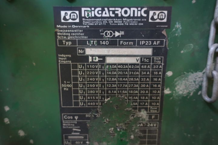 628483-7 Welding, Migatronic LTE 140