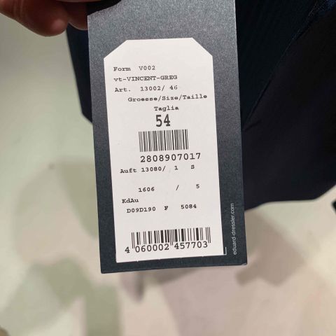 648227-4 Costume 2-piece Eduard Dressler Size: 54