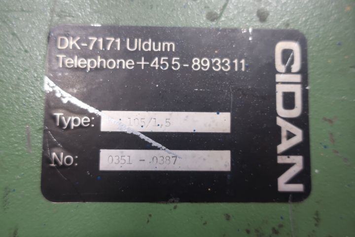 628555-2 Sheet plate, thin plate, Cidan 105 / 1.5, pneumatic