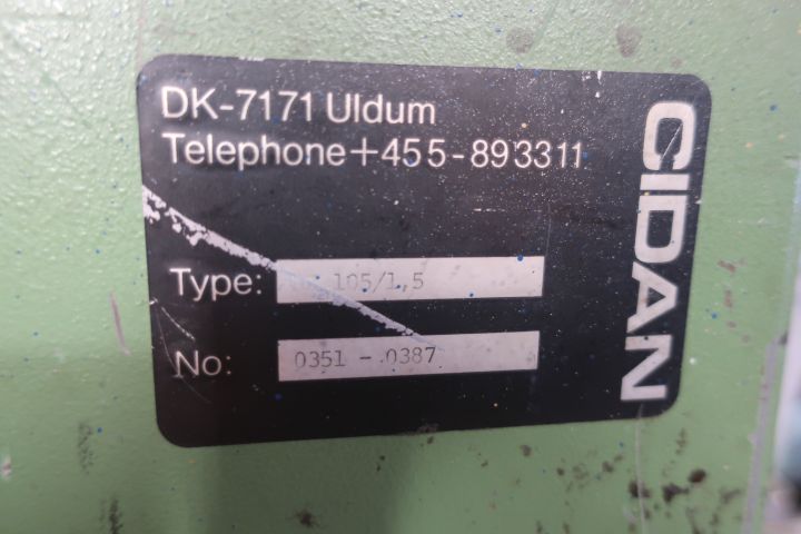 628555-3 Sheet plate, thin plate, Cidan 105 / 1.5, pneumatic