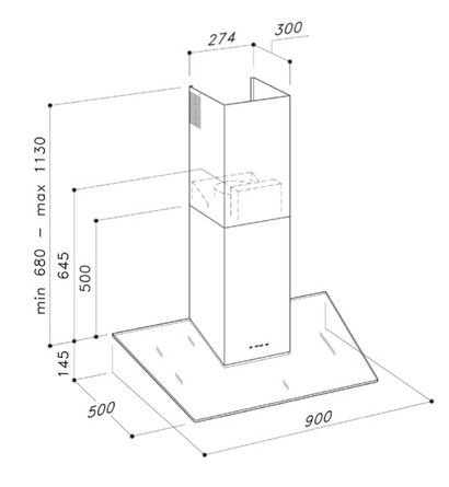 644046-3 DE Dietrich kitchen fan - New in carton