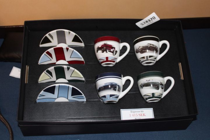 524370-1 Bentley espresso cup set (4 cups with saucers)