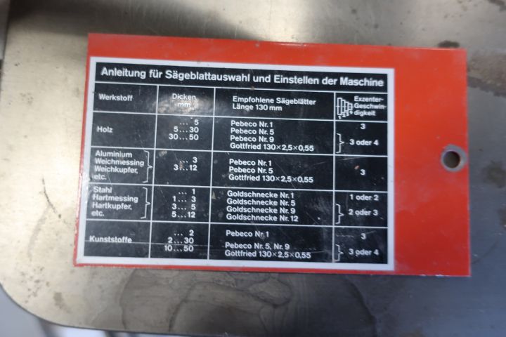 628610-4 Precision saw, Hegner Polycut-3