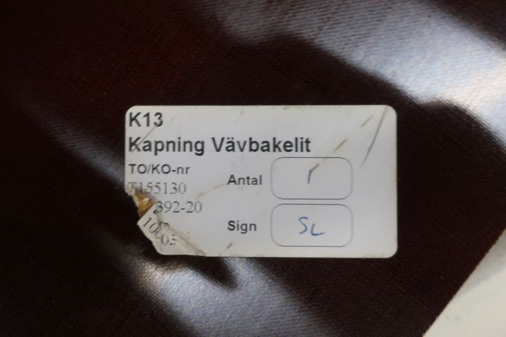 628646-6 Weaving bakelite, 2150x125x20mm