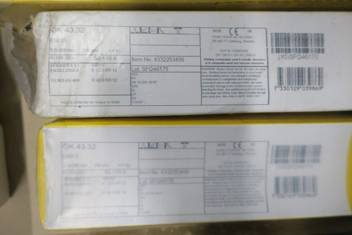 640473-6 Welding electrodes Esab, Filarc and others