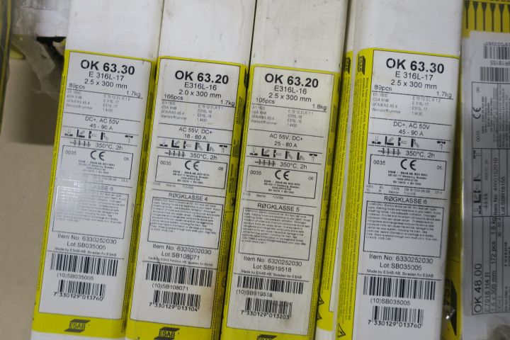 640473-12 Welding electrodes Esab, Filarc and others