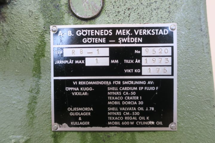 640402-6 Round roller Göteneds RB-1