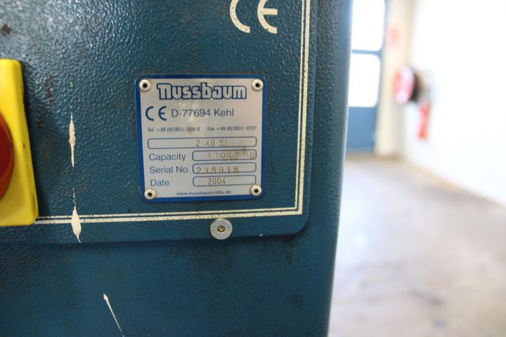 649864-6 2-pillar lift Nussbaum 2 40 SL, 4t-2004