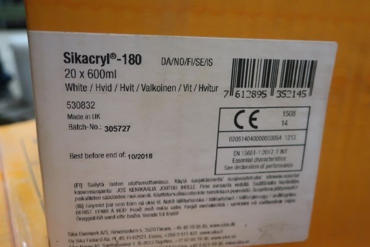 651009-4 Sika Sicaryl 180, 5 cartons