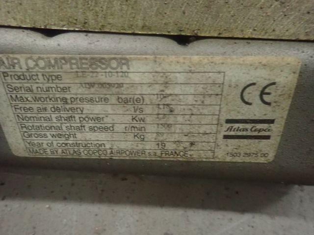 599603-12 Compressor Atlas copco LE-22-10-120