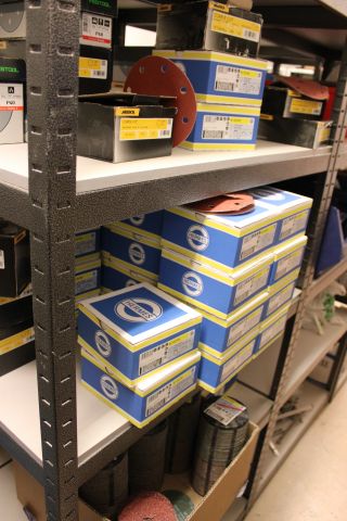 653351-4 Shelf with abrasive paper 90x43x180cm