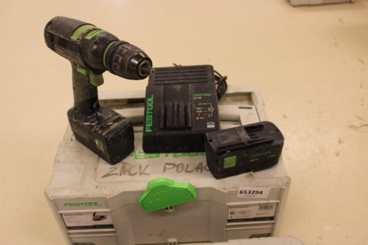 653294-1 Drill screwdriver - Festool TDK 12 with accessories