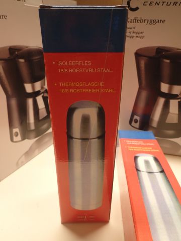 654835-4 2 coffee makers Centurion & 2 steel thermos