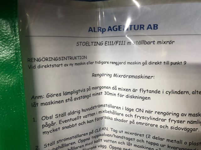 479315-7 Soft ice cream machine Stoelting