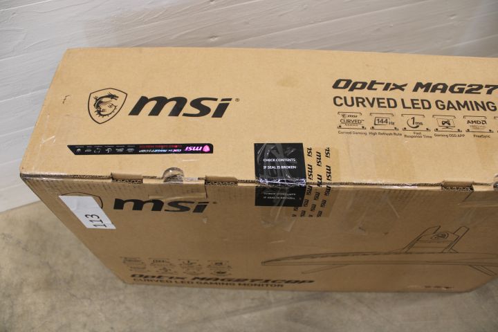 655658-4 Gaming Display MSI Optix 27 "LED Curved MAG271CQP