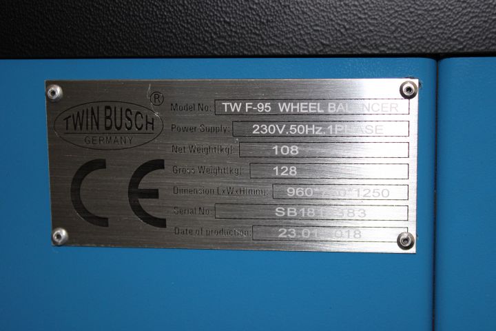 623436-4 Tire balancing machine Twin Busch TW F-95 -18
