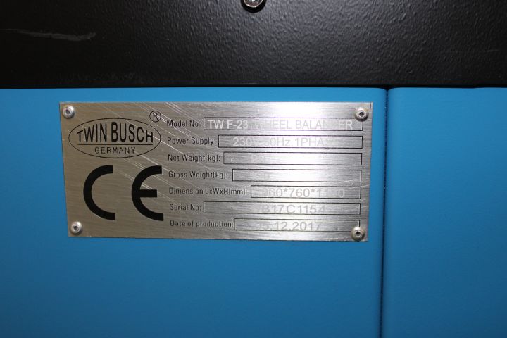 623437-4 Tire balancing machine Twin Busch TW F-23 -17