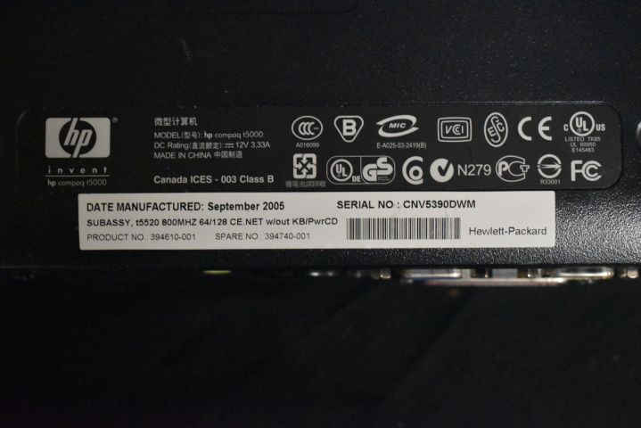 656364-7 3 PCs from HP - Compaq t5000