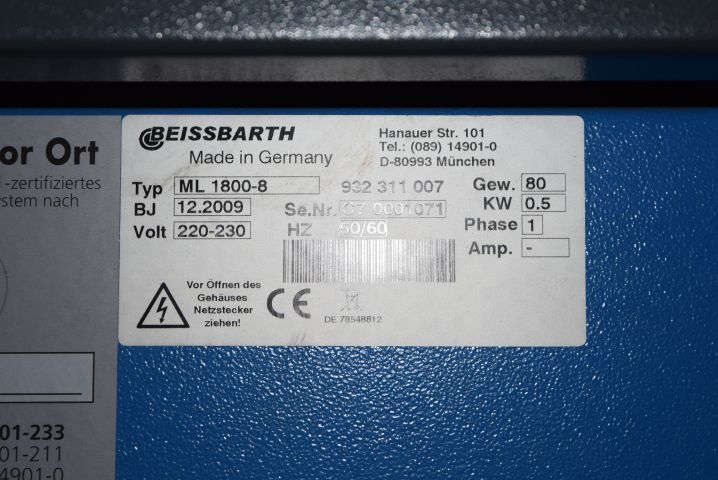 646369-5 Wheel alignment machine Beissbarth Microline 1800