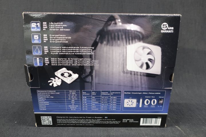 656057-2 Badrumsfläkt Fresh Intellivent S